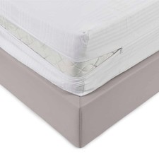 Fodera coprimaterasso con zip in Cotone fasciato - dimensioni varie AB304