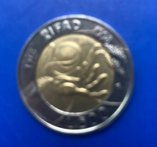 Moneta italia 500 lire - italia, ifad