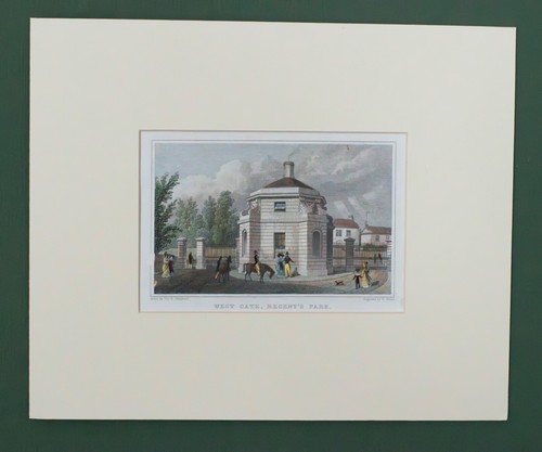 London 1828 handkolorierter