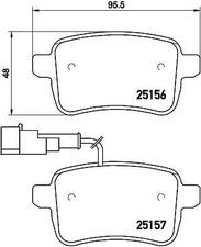 BREMBO P23133 Kit pastiglie freno per ALFA ROMEO GIULIETTA (940_), GIULIETTA Fur