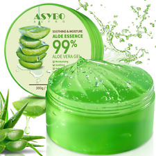 300 Ml Aloe Vera Gel - Crema Idratante Aloe Vera Pura Al 99% per Viso E Corpo, C