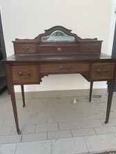 Scrittoio Antico Con Alzatina Inglese In Mogano