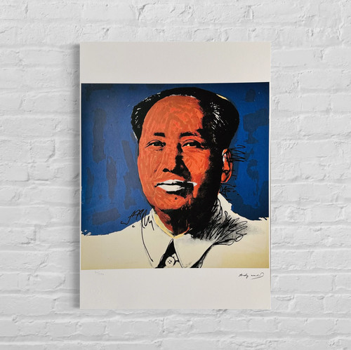 Andy warhol mao - andy, litografia