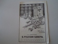 advertising Pubblicità 1924 OLIO TOURING OIL - EMILIO FOLTZER GENOVA