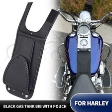 Black gas tank bib with - with, pouch