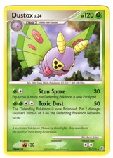 POKEMON • Dustox Lv.34 RARA • 120HP 25/130 Diamond & Pearl NM