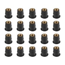 20pz M6 Convesso Nero Gomma