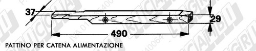 Pattino per catena - pattino,