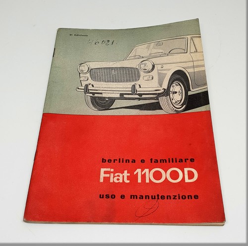 Fiat 1100d libretto uso e - fiat,