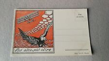 " Più alto e più oltre" Regia Aeronautica aviazione Aerei Cartolina