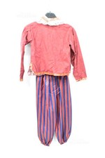 Costume Di Carnevale Da Pirata Pantaloni A Righe Rosso Blu
