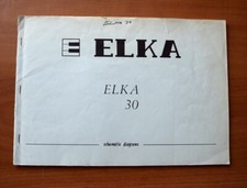 ELKA Elka 30 Original Service Manual repair Schematic diagrams - Schemi mod. 30