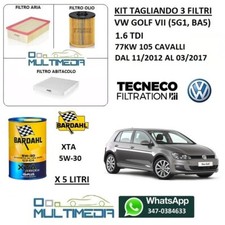 TAGLIANDO 3 FILTRI E OLIO