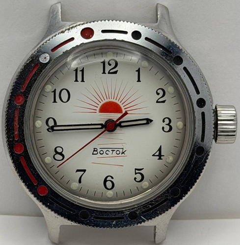 Vintage vostok amfibia sunset - vostok,