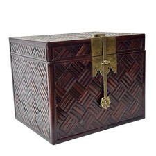 Vintage Chinese Teak Bamboo