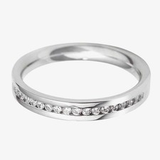 Fede nuziale platino 2,5 mm