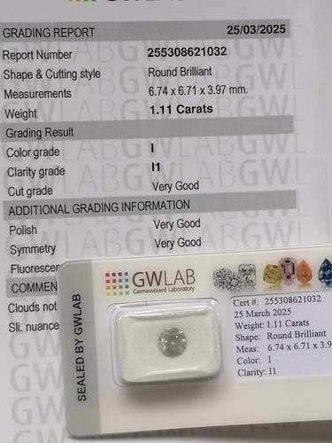 Diamante naturale certificato - diamante,