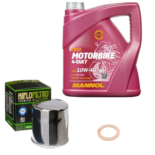 Kit filtro olio hiflo mannol - filtro,