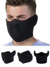 Maschera Protettiva Viso Antivento Moto Sotto Casco Sci Nero Unisex Neoprene
