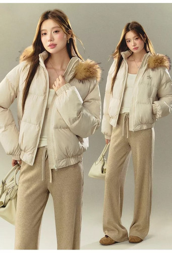 Piumino corto beige - corto,
