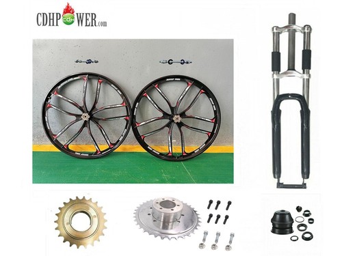 Set ruote bici 10 razze - ruote,