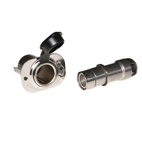 Accendisigari inox luce - inox, c/luce