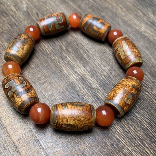 Bracciale perline agata - bracciale,