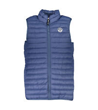 NORTH SAILS Giubbotto Smanicato Gilet Blu Logo Uomo Tg 2XL