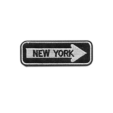 New York Road Sign Embroidered