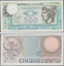 500 LIRE TESTA DI MERCURIO