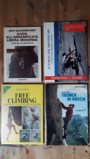 Lotto 4 libri Free Climbing / Arrampicata su Roccia / Alpinismo .