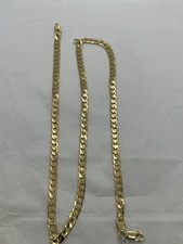 COLLANA ORO 18KT 750 GIALLO GRUMETTA  CUBANA CATENA UOMO MAGLIA COLLIER OR HOMME