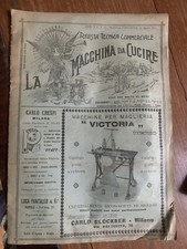 LA MACCHINA DA CUCIRE N°15 1911 ADLER CONZETTI E GRASSI BICICLETTE STANDARD 