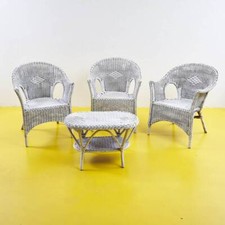 salottino in midollino anni 70