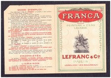 Cartella Colori Francia Paris Franca Peinture a L'eau Lavable LEFRANC Issy SCV5