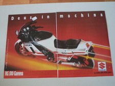 advertising Pubblicità 1987 MOTO SUZUKI RG 500 GAMMA