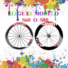 Pegatina Vinilo Bici SRAM S80 o S60 LLANTA RUEDA Bike Ciclismo Sticker Decal 