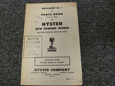 Hyster D7N Towing Winch Parts