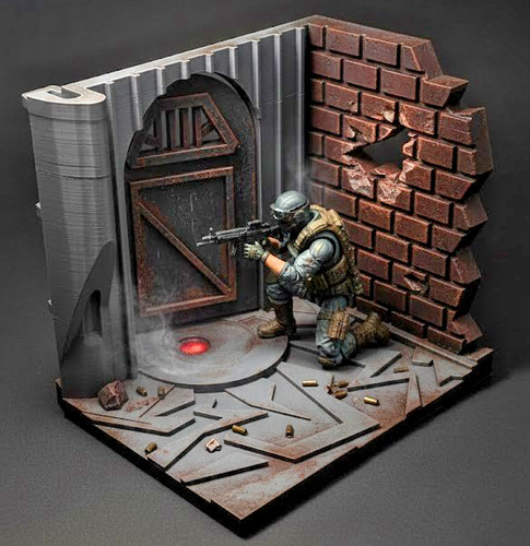 Diorama attacco porta tempesta - porta,