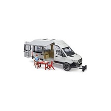 BRUDER 02672 - Mercedes Sprinter Camper con guidatore, set da campeggio con tavo