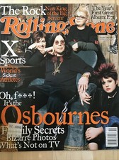 OZZY OUSBORNE  - Rolling Stone Magazine Issue 895, May 9,2002 Osbournes Cover #