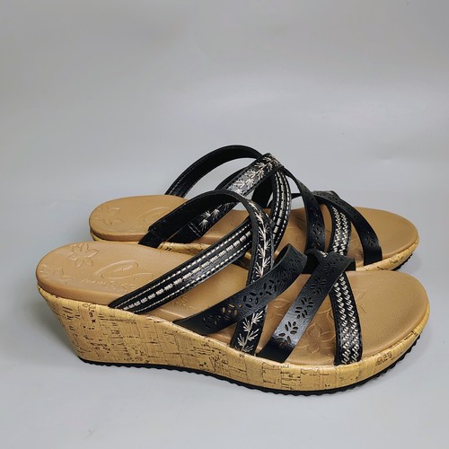 Sandali con zeppa neri bambino