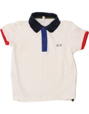 Polo SUN68 bambino ragazzo 18-24 mesi cotone bianco AS11