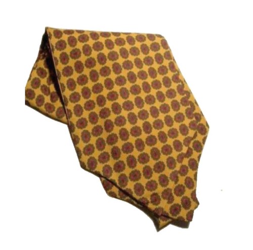 Ascot uomo ocra disegbo