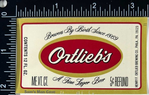 Etichetta birra ortlieb - etichetta,
