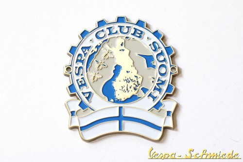 Targa metallo vespa club - targa, "vespa