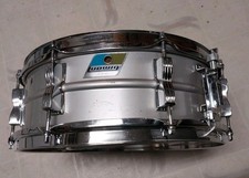 Distintivo LUDWIG anni 70 blu acrolite e oliva 810196.  Rullante 5"x14". batteria LEGGI