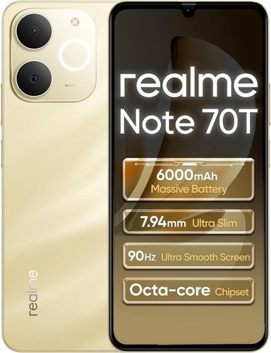 Realme note 70t smartphone - note,