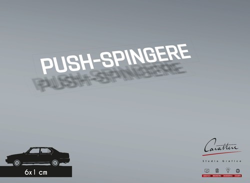 Adesivo push spingere per - push,