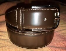 Cintura Cinta Uomo A. D’Amico vera pelle ebony testa di moro marrone mis. 95/110
